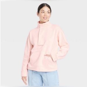 A New Day - Light Pink Half Zip